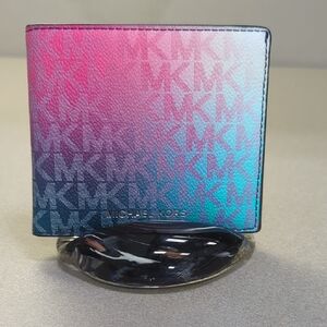 Michael Kors Gradient Pink and Blue Wallet